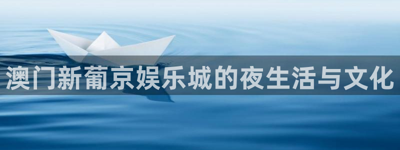 500彩票网4平台：澳门新葡京娱乐城的夜生活与文化